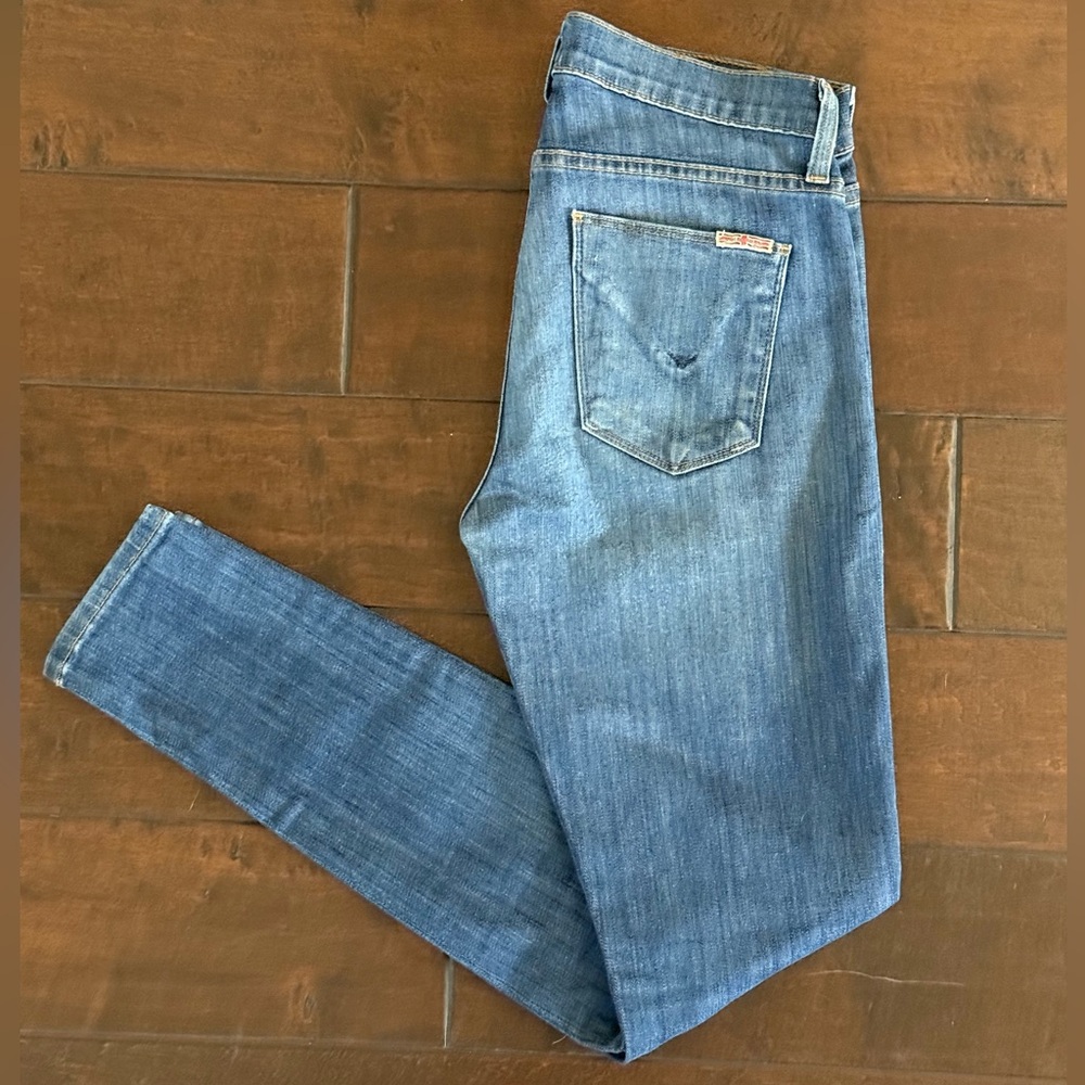 Hudson Nico Mid-rise Super Skinny Jeans (Light Wash)